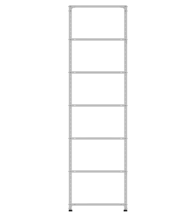 СТ-012 х 1800 х 700 х окрашен. х 300 х 7 полок х RAL 7038 х Без рёбер жёсткости