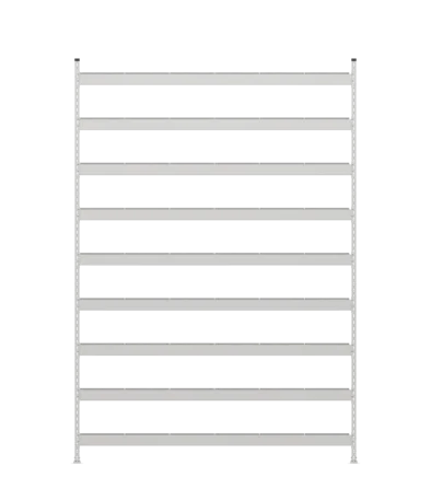 Стеллаж СТ-023 - RAL 7038 - 2700 - 800 - 1800 - Цинк - 9
