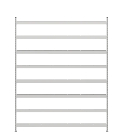 Стеллаж СТ-023 - Цинк - 3000 - 600 - 2100 - Цинк - 8