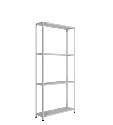Rack ST-012, ST-012 h2200x1000x300 RAL 7038, 4 shelves without stiffeners, painted. 
